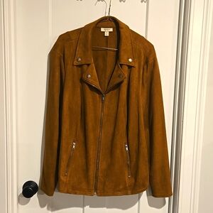 2x Style&Co Brown Faux Suede Jacket